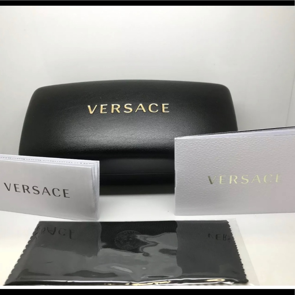 Unisex Authentic Versace Medusa Head Aviator Gold White and Gray Sunglasses NWT - Picture 12 of 15